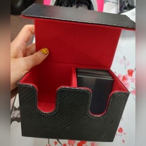 Black and Red Card Storage Box